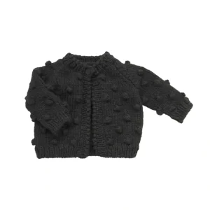 Popcorn Cardigan, Black - CaringForTots - Professional Baby and Children's Products | Caring for Growth, Caring for Every Moment* Sweaters