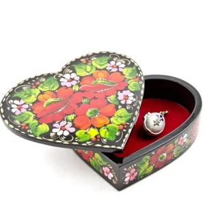 Poppy Flowers Hi-gloss Wooden Jewelry Box - CaringForTots - Professional Baby and Children's Products | Caring for Growth, Caring for Every Moment* Wooden Jewelry Boxes