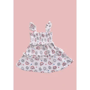 Porter In The Usa Dream Smocked Babydoll Dress - CaringForTots - Professional Baby and Children's Products | Caring for Growth, Caring for Every Moment* Dresses