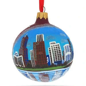 Portland, Oregon Glass Ball Christmas Ornament 3.25 Inches - CaringForTots - Professional Baby and Children's Products | Caring for Growth, Caring for Every Moment* Ornaments