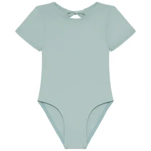 Powder Blue Mini Short Sleeve One-piece - CaringForTots - Professional Baby and Children's Products | Caring for Growth, Caring for Every Moment* One-Pieces