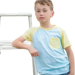Powder Blue Plaid Shirt - CaringForTots - Professional Baby and Children's Products | Caring for Growth, Caring for Every Moment* Shirts & Tops