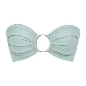 Powder Blue Tori Ties Bandeau Bikini Top - CaringForTots - Professional Baby and Children's Products | Caring for Growth, Caring for Every Moment* Bikinis