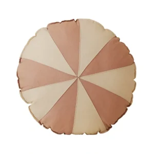 powder Pink Circus Round Patchwork Pillow - CaringForTots - Professional Baby and Children's Products | Caring for Growth, Caring for Every Moment* Cushion