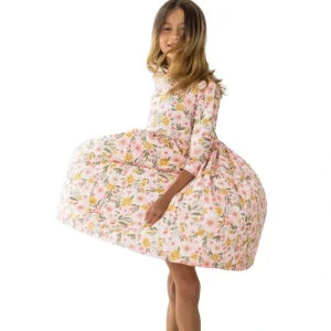 Pretty Peachy Twirl Dress - CaringForTots - Professional Baby and Children's Products | Caring for Growth, Caring for Every Moment* Dresses - Twirl
