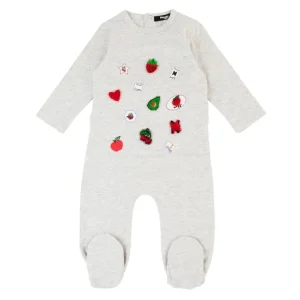 Prints And Patch Footie Heart - CaringForTots - Professional Baby and Children's Products | Caring for Growth, Caring for Every Moment* Footie Pajamas