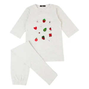 Prints And Patch Loungewear Set, Heart - CaringForTots - Professional Baby and Children's Products | Caring for Growth, Caring for Every Moment* All Products