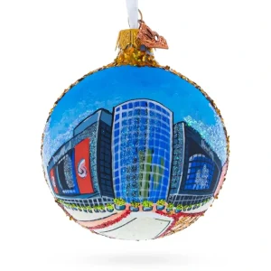 Prudential Center, Newark, New Jersey, Usa Glass Ball Christmas Ornament 3.25 Inches - CaringForTots - Professional Baby and Children's Products | Caring for Growth, Caring for Every Moment* Ornaments