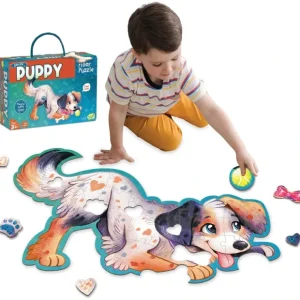 Puppy Floor Puzzle 43 Pieces - CaringForTots - Professional Baby and Children's Products | Caring for Growth, Caring for Every Moment* Books