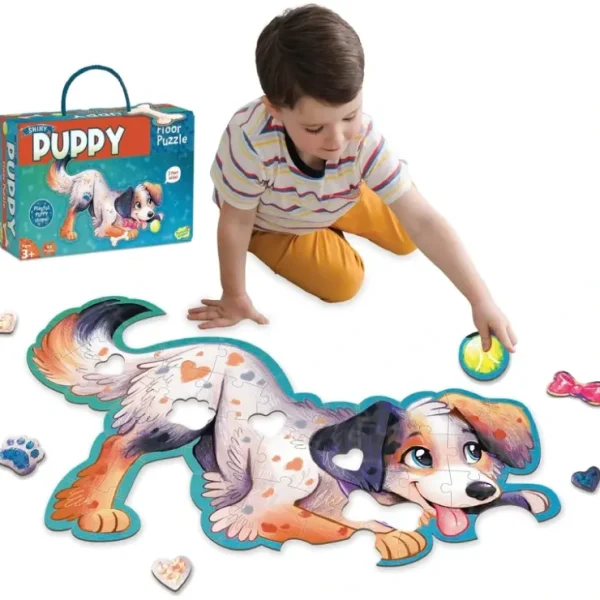 Puppy Floor Puzzle 43 Pieces - CaringForTots - Professional Baby and Children's Products | Caring for Growth, Caring for Every Moment* Books