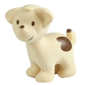 Puppy Natural Organic Rubber Teether, Rattle Bath Toy - CaringForTots - Professional Baby and Children's Products | Caring for Growth, Caring for Every Moment* Books