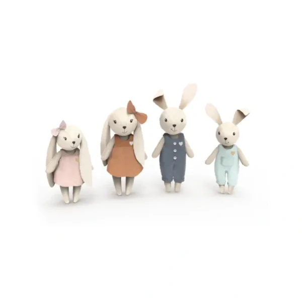 Rabbit Family - CaringForTots - Professional Baby and Children's Products | Caring for Growth, Caring for Every Moment* Dolls