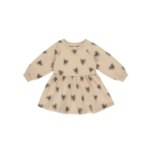 Raglan Dress - Hearts - CaringForTots - Professional Baby and Children's Products | Caring for Growth, Caring for Every Moment* Clothing