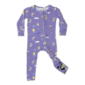 Rainbow Bear Bamboo Convertible Footie - CaringForTots - Professional Baby and Children's Products | Caring for Growth, Caring for Every Moment* Footie Pajamas