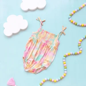 Rainbow Clouds Dream Bubble Romper - CaringForTots - Professional Baby and Children's Products | Caring for Growth, Caring for Every Moment* Rompers - Bubble
