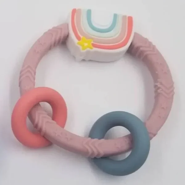 Toys | Rainbow Teether Toy - CaringForTots - Professional Baby and Children's Products | Caring for Growth, Caring for Every Moment