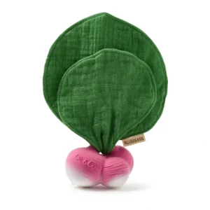 Ramona the Radish Mini Doudou-Teether - CaringForTots - Professional Baby and Children's Products | Caring for Growth, Caring for Every Moment* Baby & Toddler
