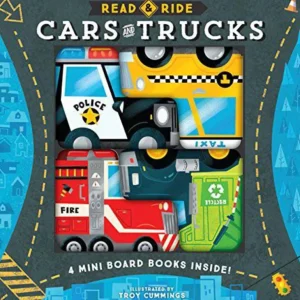 Books | Read Ride: Cars Trucks: 4 board books inside! - CaringForTots - Professional Baby and Children's Products | Caring for Growth, Caring for Every Moment