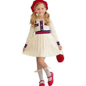 Ready And Preppy Knit Sweater Dress - CaringForTots - Professional Baby and Children's Products | Caring for Growth, Caring for Every Moment* Sweaters