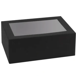 Rectangular Shaped Bakery Boxes Black 7.5x5x3 16 Pack - CaringForTots - Professional Baby and Children's Products | Caring for Growth, Caring for Every Moment* rug