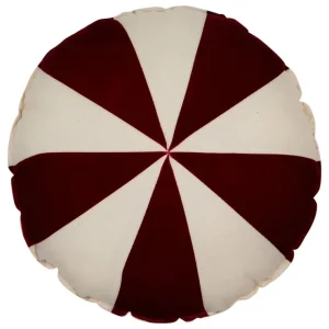 red Circus Round Patchwork Pillow - CaringForTots - Professional Baby and Children's Products | Caring for Growth, Caring for Every Moment* Cushion