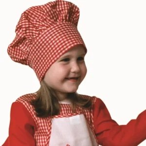 Red Gingham Chef Hat - Kids - CaringForTots - Professional Baby and Children's Products | Caring for Growth, Caring for Every Moment* Accessories