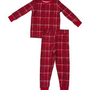 Red Plaid Bamboo Cozy Set - CaringForTots - Professional Baby and Children's Products | Caring for Growth, Caring for Every Moment* Pajamas - Long Set