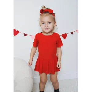 Red Rib Dream Bow - CaringForTots - Professional Baby and Children's Products | Caring for Growth, Caring for Every Moment* The Dream Bow