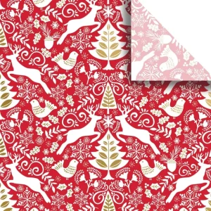 Red Scandanavian 20" x 30" Christmas Gift Tissue Paper - CaringForTots - Professional Baby and Children's Products | Caring for Growth, Caring for Every Moment* Gift Tissue Paper