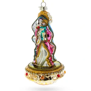 Reverent Virgin Mary With Baby Jesus - Blown Glass Christmas Ornament - CaringForTots - Professional Baby and Children's Products | Caring for Growth, Caring for Every Moment* Christmas Tree Ornaments