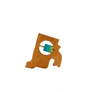 Rhode Island State Wooden Baby Rattle - CaringForTots - Professional Baby and Children's Products | Caring for Growth, Caring for Every Moment* Rattles