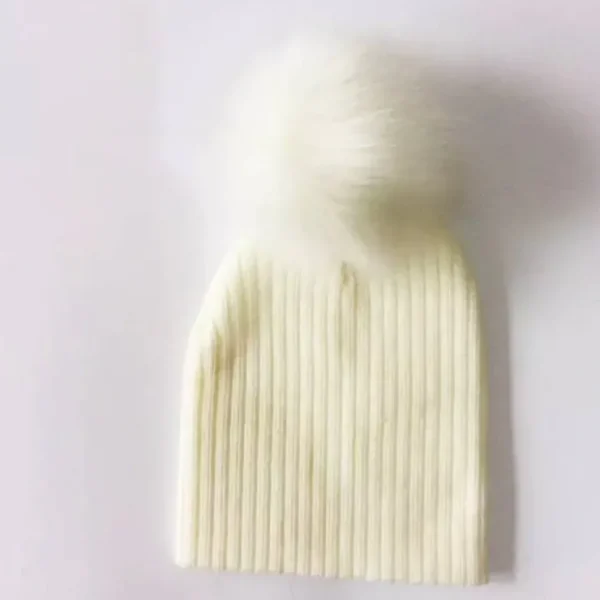 Ribbed Cotton Pom Hat - CaringForTots - Professional Baby and Children's Products | Caring for Growth, Caring for Every Moment* Clothing