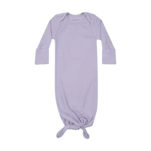 Clothing | Ribbed Orchid Petal Knotted Gown - CaringForTots - Professional Baby and Children's Products | Caring for Growth, Caring for Every Moment