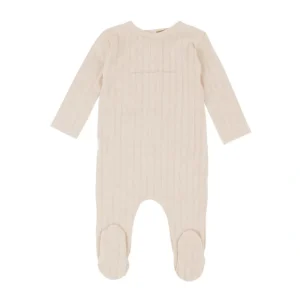 Ribbed Pointelle Footie, Natural - CaringForTots - Professional Baby and Children's Products | Caring for Growth, Caring for Every Moment* Footie Pajamas