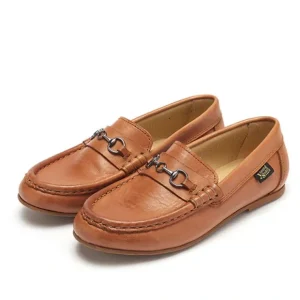 Ricki Kids Snaffle Loafer Tan Burnished Leather - CaringForTots - Professional Baby and Children's Products | Caring for Growth, Caring for Every Moment* Loafers