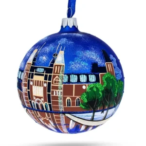 Rijksmuseum, Amsterdam, Netherlands Glass Ball Christmas Ornament 4 Inches - CaringForTots - Professional Baby and Children's Products | Caring for Growth, Caring for Every Moment* Christmas Tree Ornaments