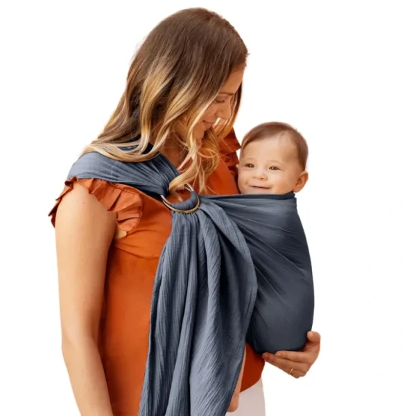 Ring Sling Double Gauze - Flint - CaringForTots - Professional Baby and Children's Products | Caring for Growth, Caring for Every Moment* Recordable Books