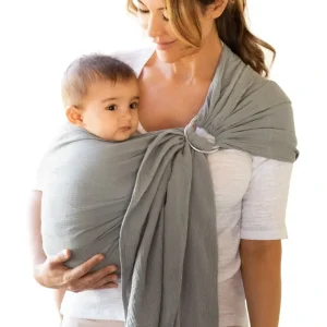 Ring Sling Double Gauze - Pewter - CaringForTots - Professional Baby and Children's Products | Caring for Growth, Caring for Every Moment* Recordable Books