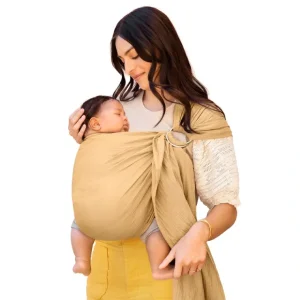 Ring Sling Double Gauze - Saffron - CaringForTots - Professional Baby and Children's Products | Caring for Growth, Caring for Every Moment* Recordable Books