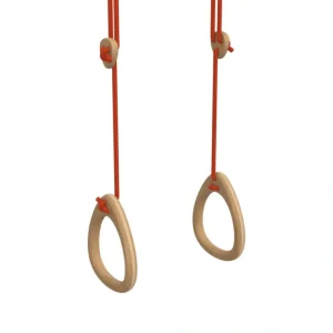 Rings - Oak - Red - CaringForTots - Professional Baby and Children's Products | Caring for Growth, Caring for Every Moment* Rings