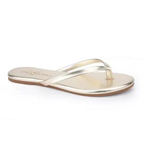 Rivington Flip Flop In Gold Metallic - CaringForTots - Professional Baby and Children's Products | Caring for Growth, Caring for Every Moment* Women's Sandals