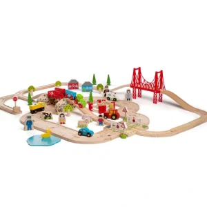 Road & Rail Train Set - CaringForTots - Professional Baby and Children's Products | Caring for Growth, Caring for Every Moment* Play Vehicles