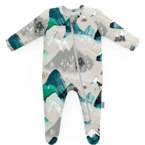 ROCKY MOUNTAINS FOOTED JAMMIES by Milk Snob - CaringForTots - Professional Baby and Children's Products | Caring for Growth, Caring for Every Moment* All Products