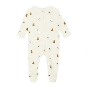 Rosa & Blue Sleepsuit - Brown Bear - CaringForTots - Professional Baby and Children's Products | Caring for Growth, Caring for Every Moment* Sleepsuits