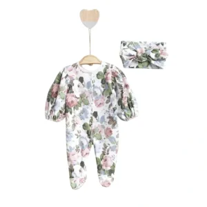 Rose Floral Baby Onesie Set - CaringForTots - Professional Baby and Children's Products | Caring for Growth, Caring for Every Moment* Onesies