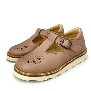 Rosie T-Bar Kids Shoe Rose Leather - CaringForTots - Professional Baby and Children's Products | Caring for Growth, Caring for Every Moment* T-Bars