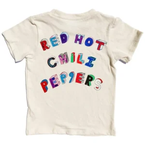 Clothing | Rowdy Sprout Red Hot Chili Peppers Dirty White Organic Simple Tee - CaringForTots - Professional Baby and Children's Products | Caring for Growth, Caring for Every Moment