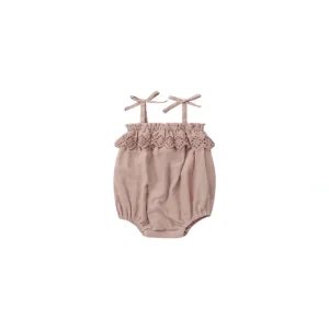 Clothing | Ruffle Romper - Mauve - CaringForTots - Professional Baby and Children's Products | Caring for Growth, Caring for Every Moment