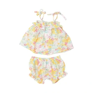 Ruffle Top & Bloomer - Spring Meadow - CaringForTots - Professional Baby and Children's Products | Caring for Growth, Caring for Every Moment* Bloomers