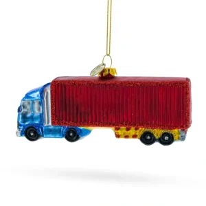 Rugged Truck Driver - Blown Glass Christmas Ornament - CaringForTots - Professional Baby and Children's Products | Caring for Growth, Caring for Every Moment* Christmas Tree Ornaments